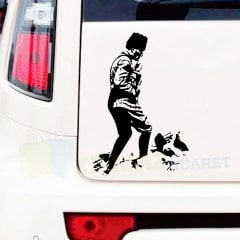 Atatürk Kocatepe Silüet Arka Cam Oto Sticker Araba Yapıştırma Araç Çıkartma Etiket