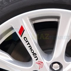 Citroen Logo Kapı Kolu Jant Tampon Yan Ayna Oto Sticker Yapıştırma Etiket Çıkartma 4 Adet