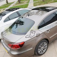 Benzin Dizel Depo Kapağı Kedi Oto Sticker Araba Etiket Yapıştırma