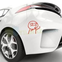 Jdm Orta Parmak Oto Sticker Yapıştırma Araba Etiket 2 Ad Çıkartma