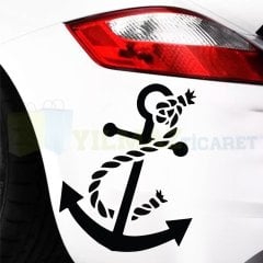 Gemi Tekne Çapası Halat Araba Oto Sticker Yapıştırma Etiket