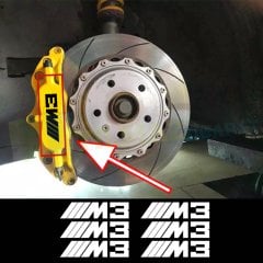 Bmw M3 M5 M6 E46 E60 Jant Kaliper Oto Sticker Etiket Tüm Modeller