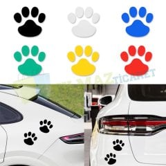 Kedi Pati Motosiklet Oto Sticker Etiket 2 Parça Kaliteli Folyo
