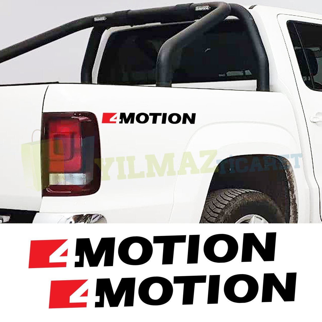 Volkswagen 4 Motion Oto Sticker Yapıştırma 2 Adet Kaliteli Folyo