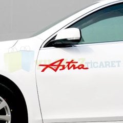Opel Astra Yan Kapı Tampon Oto Sticker Yapıştırma Etiket 2 Adet