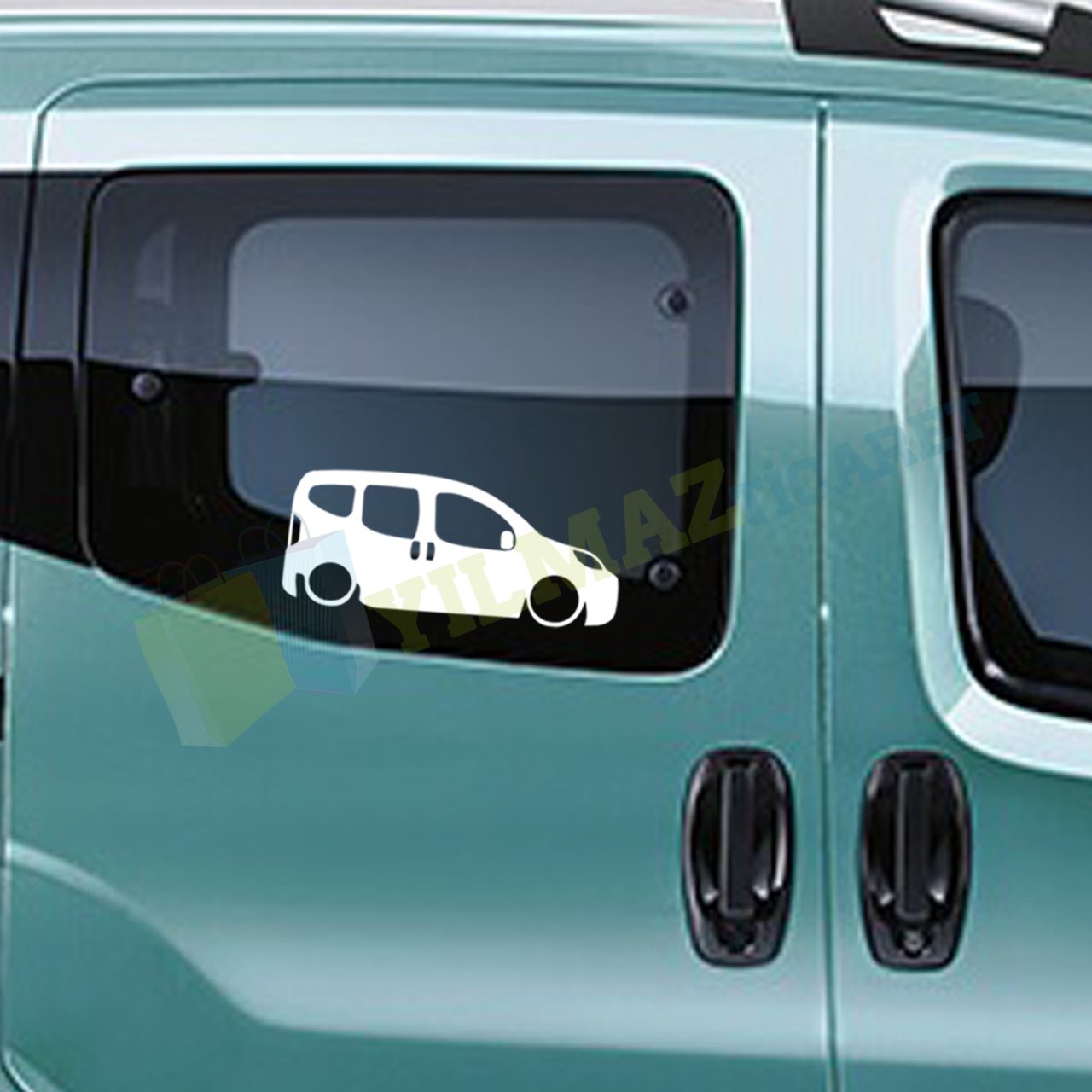 Fiat Fiorino Basık Araç Oto Sticker Kelebek Cam Yapıştırma 1 Çift