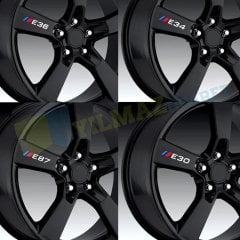 Bmw M Logo Jant Kaliper Oto Sticker Yapıştırma E46 E90 E60 E39