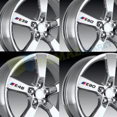 Bmw M Logo Jant Kaliper Oto Sticker Yapıştırma E46 E90 E60 E39
