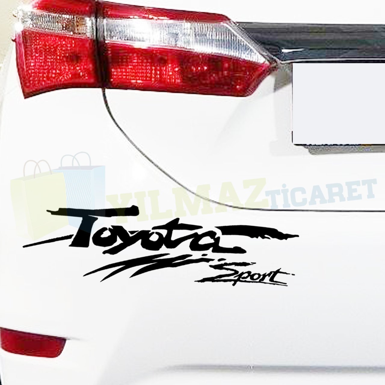 Toyota Sport Yazı Tampon Kaput Yan Kapı Oto Sticker Yapıştırma