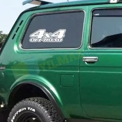 4x4 Off Road Yazı Oto Sticker Etiket Bagaj Tampon Kaput Etiket