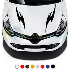 Araba Oto Ön Kaput Şerit Oto Sticker Kanat Wings Araba Çıkartma 1 Çift Kaliteli Folyo