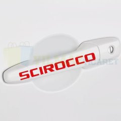 Volkswagen Scirocco Kapı Kolu Jant Yan Ayna Oto Sticker Etiket Yapıştırma 10 Adet