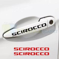 Volkswagen Scirocco Kapı Kolu Jant Yan Ayna Oto Sticker Etiket Yapıştırma 10 Adet