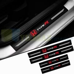 Honda Typer Arma Karbon Kapı Eşiği Koruma Araba Etiket Oto Sticker Yapıştırma 4 Parça