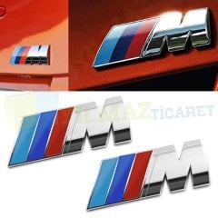 Bmw M Bagaj Çamurluk Logo Arma Amblem 2 Adet Paslanmaz Çelik