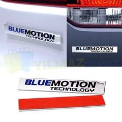 Volkswagen Bluemotion Ön Panjur Bagaj Logo Ön Arka Set Arma Amblem Passat CC Tiguan Paslanmaz Çelik