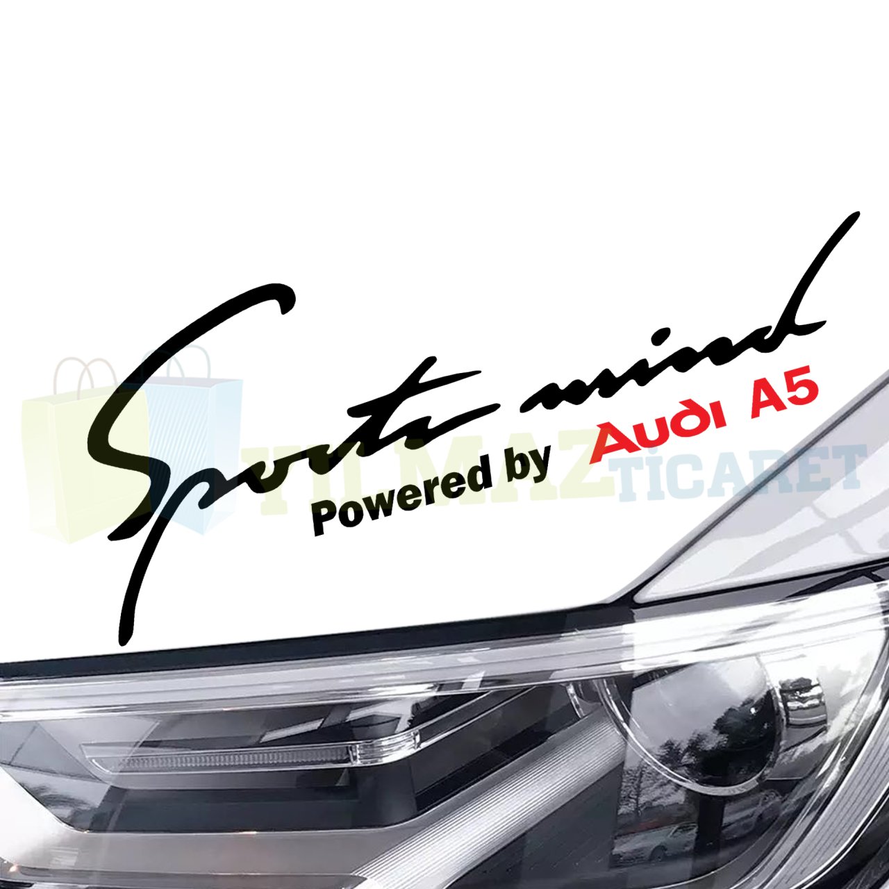 Audi A3 A5 A4 A6 Sport Mind Far Kaput Tampon Oto Sticker Etiket