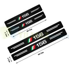 Alfa Romeo 156 Karbon Kapı Eşiği Koruma Araba Etiket Oto Sticker Yapıştırma 4 Parça