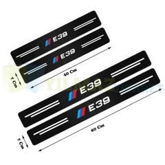 Bmw M Logo E39 Karbon Kapı Eşiği Koruma Araba Etiket Oto Sticker Yapıştırma 4 Parça