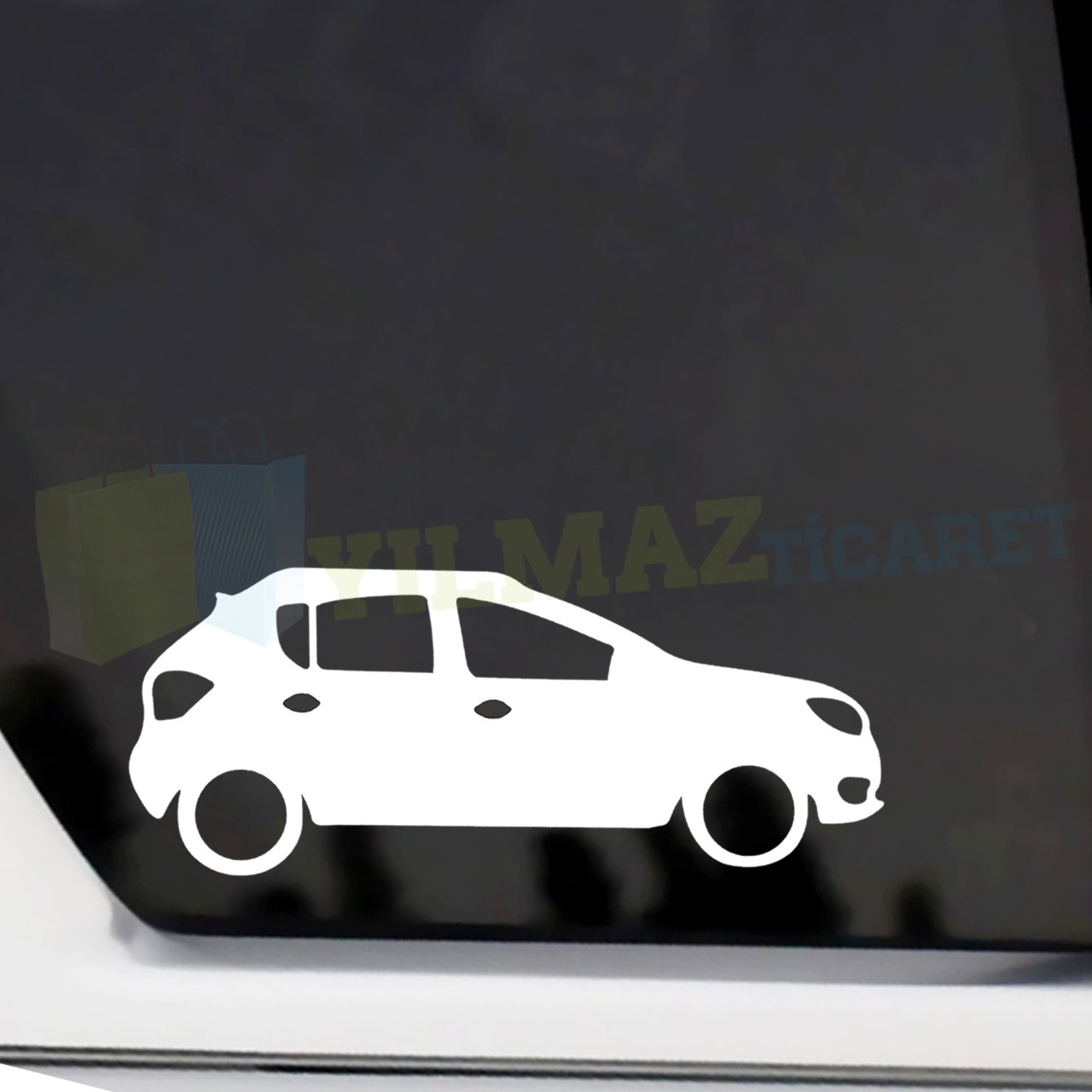Dacia Sandero Basık Araç Oto Sticker Kelebek Cam Yapıştırma Araba Etiket Çıkartma 1 Çift Kaliteli Folyo