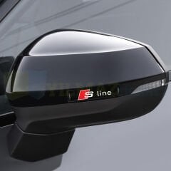 Audi S Line Kapı Kolu Torpido Konsol Ayna Damla Silikon Araba Oto Sticker Etiket Yapıştırma 2 Adet