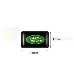 Land Rover Logo Arma Direksiyon Jant Vites Torpido Ayna Damla Silikon Etiket Oto Sticker 18x11 mm