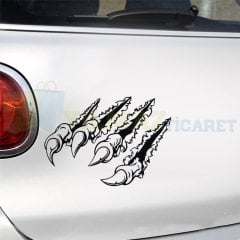 Pençe İzi Araba Kaput Far Bagaj Oto Sticker Yapıştırma Etiket