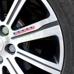 Ford Chevrolet Jeep Direksiyon Jant Vites Torpido Ayna Damla Silikon Etiket Oto Sticker 18x11mm