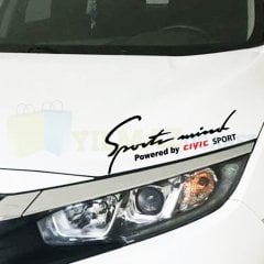 Honda Civic Sport Mind Far Kapı Oto Sticker Tampon Kaput Araba Etiket Araç Yapıştırma