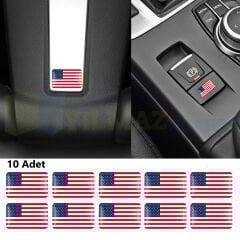 Ford Chevrolet Jeep Sibop Kapağı Jant Vites Torpido Sticker Damla Silikon Etiket 4+10 Adet