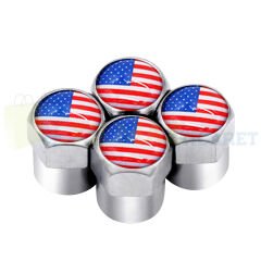 Ford Chevrolet Jeep Sibop Kapağı Amerika Bayrağı Çelik 4'lü Yüksek Kalite