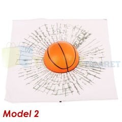 Araba Tenis Top Basketbol Cam Gövde 3D Yapıştırma Çıkartma