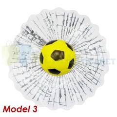 Araba Tenis Top Basketbol Cam Gövde 3D Yapıştırma Çıkartma