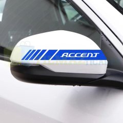 Hyundai Accent Yazı Dikiz Yan Ayna Kapağı Oto Şerit Sticker Araba Etiket Yapıştırma 3 Çift