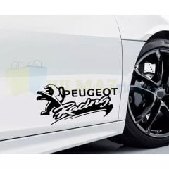 Peugeot Racing Logo Arma Amblem Oto Sticker Etiket Yapıştırma