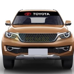 Toyota Ön Arka Cam Güneşlik Oto Sticker Yapıştırma Etiket 1 Adet