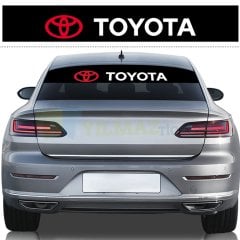 Toyota Ön Arka Cam Güneşlik Oto Sticker Yapıştırma Etiket 1 Adet
