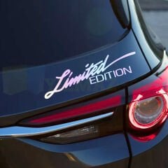 Limited Edition Hologram Oto Sticker Kelebek Cam Araba Etiket Çıkartma Yapıştırma Aksesuar 2 Adet