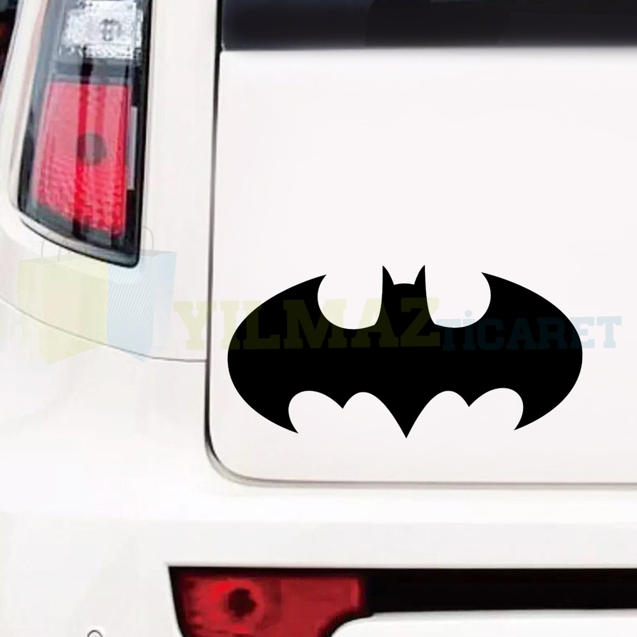 Batman Logo Bagaj Tampon Oto Sticker Yapıştırma Etiket 2 Adet