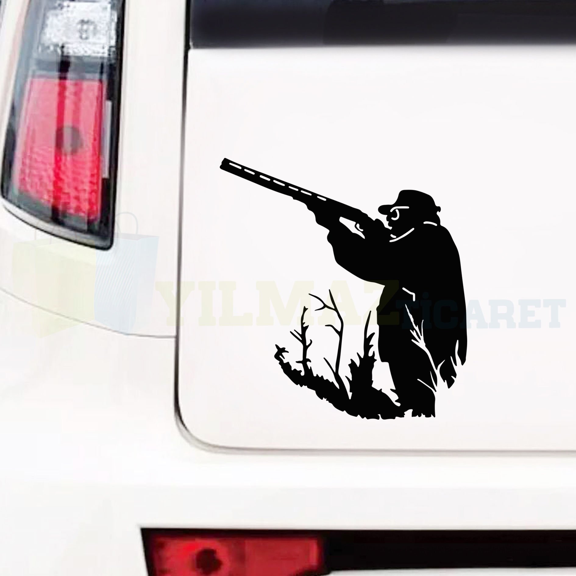 Avcı Avcılık Hunter Av Oto Sticker Araba Yapıştırma Etiket Çıkartma