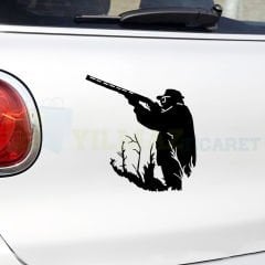 Avcı Avcılık Hunter Av Oto Sticker Araba Yapıştırma Etiket Çıkartma