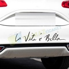 Hayat Güzeldir La Vita e Bella Oto Sticker Etiket Yapıştırma 2 Ad