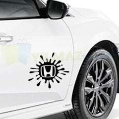Honda Logo Arma Amblem Boya Sıçrama Oto Sticker Yapıştırma Araba Çıkartma Etiket