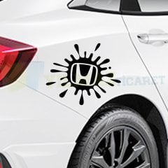 Honda Logo Arma Amblem Boya Sıçrama Oto Sticker Yapıştırma Araba Çıkartma Etiket