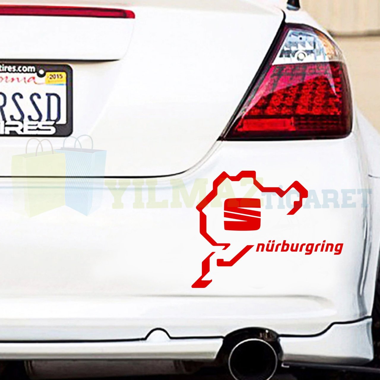 Seat Logo Nürburgring Oto Sticker Araba Yapıştırma Araç Etiket