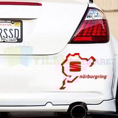 Seat Logo Nürburgring Oto Sticker Araba Yapıştırma Araç Etiket
