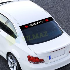 Seat Logo Ön Arka Cam Güneşlik Oto Sticker Yapıştırma Araba