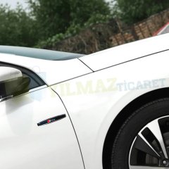 Audi S Line Logo Yan Çamurluk Bagaj 3D Arma Amblem Yapıştırma Damla Metal 2 Adet