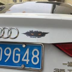 Canavar Bakan Göz Far Kaput Tampon Oto Sticker Yapıştırma 2 Adet