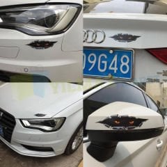 Canavar Bakan Göz Far Kaput Tampon Oto Sticker Yapıştırma 2 Adet